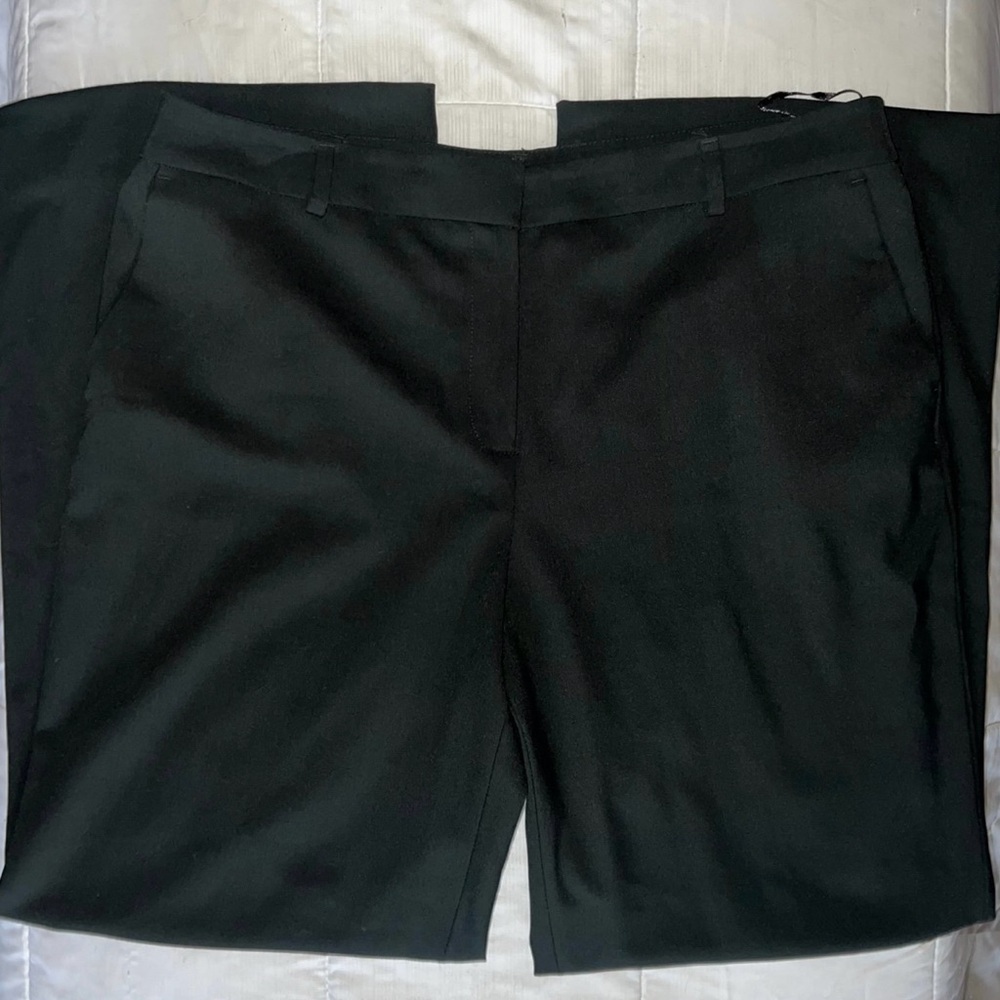 Jones New York Stretch Black Wide Leg Pants